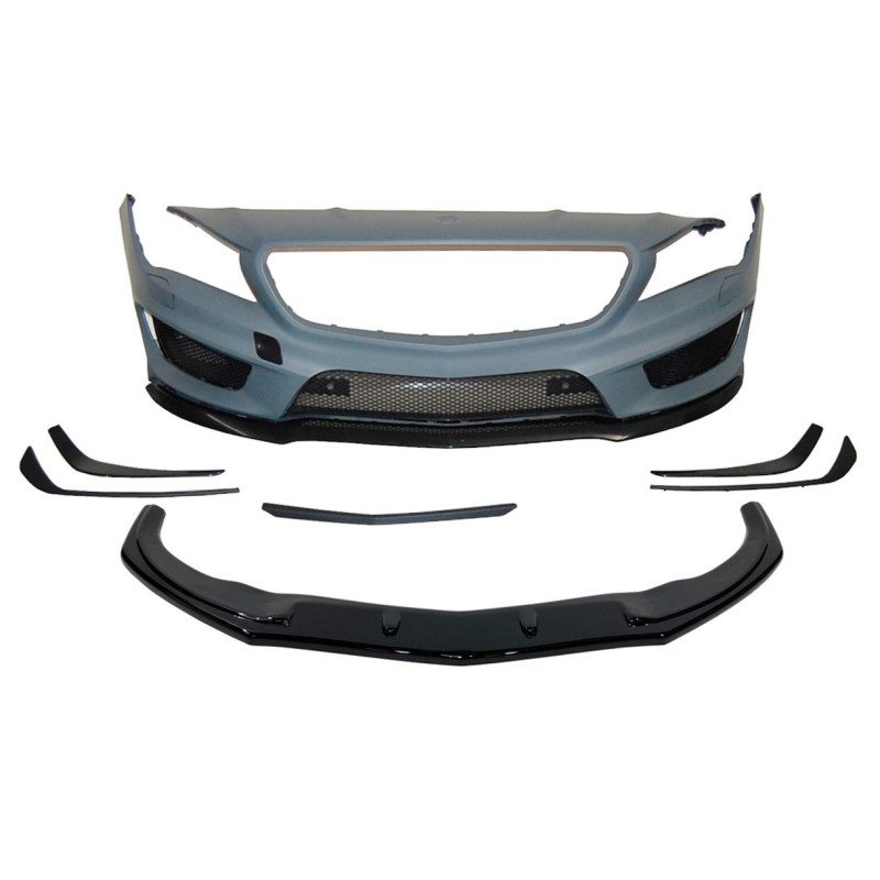 Pare-Choc Avant Mercedes W117 13-15 4P SW Look AMG A45 Déflecteur