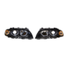 Set De Phares Avant Angel Eyes BMW E46 1999-2002 2-Porte Noir