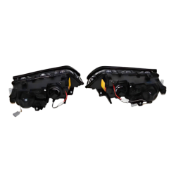 Set De Phares Avant Angel Eyes BMW E46 2002-2005 4-Porte Noir