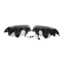Set De Phares Avant Angel Eyes BMW E46 1999-2002 2-Porte Noir Modèle II