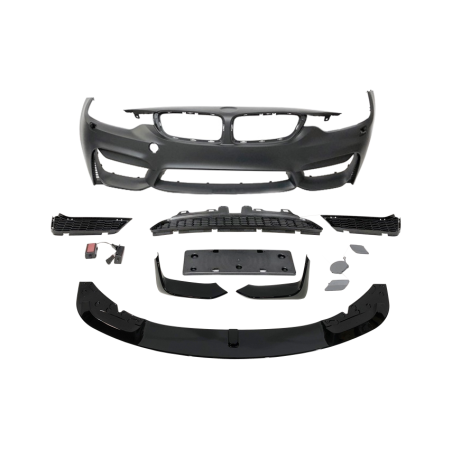 Pare-Choc Avant BMW F32 F33 F36 Look M4 II Lip spoiler