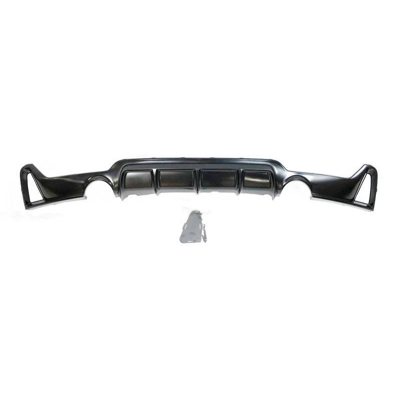 Diffuseur Arrière BMW F32 F33 F36 Look M Performance 2 Sorties Noir brillant