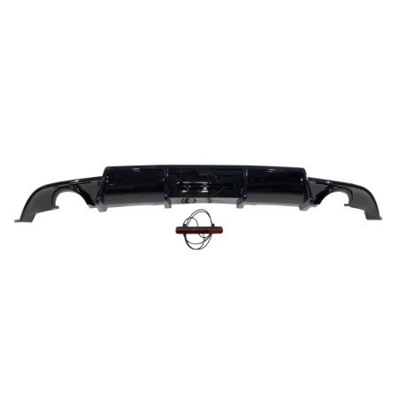 Diffuseur Arrière Volkswagen Golf 7.5 Look TCR Noir brillant Red Light