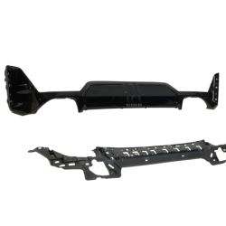 Diffuseur Arrière BMW G20 G21 LCI Look M Performance Noir brillant