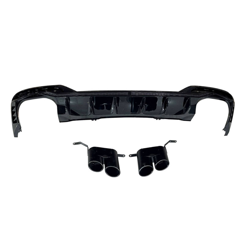 Diffuseur Arrière Audi A4 2020+ Sedan Avant Look RS4 Black