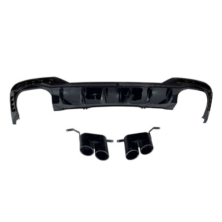 Diffuseur Arrière Audi A4 2020+ Sedan Avant Look RS4 Black