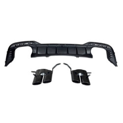 Diffuseur Arrière Audi A4 2020+ Sedan Avant Look RS4 Black