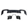 Diffuseur Arrière Audi A4 2020+ Sedan Avant Look RS4 Black
