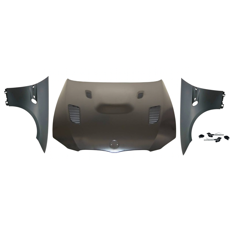 Capot Et Ailettes BMW E92 E93 Look M3 ´06-14 Black Led indicator