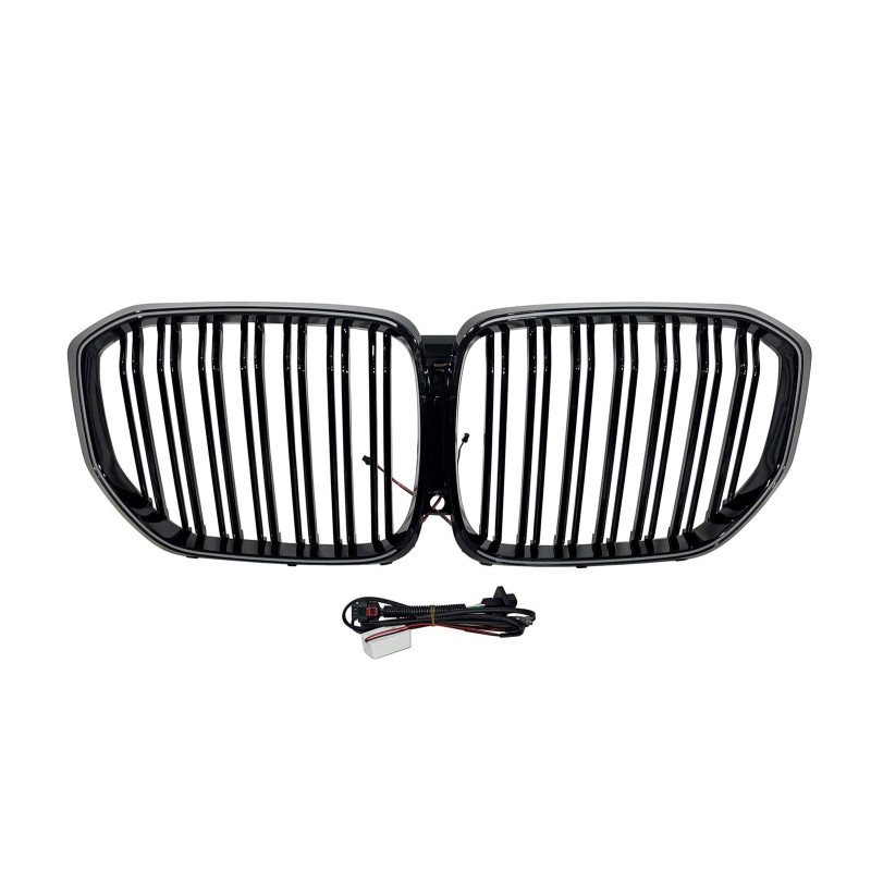 Calandre BMW G05 X5 LED Noir Brillant