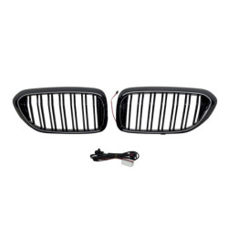 Calandre BMW G30 G31 LED Noir Brillant