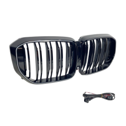 Calandre BMW G05 X5 LCI LED Noir Brillant