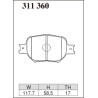 Plaquettes de frein Dixcel RE Type Compétition RE-311360