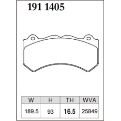 Plaquettes DIxcel Brembo 6 pistons Corvette C7 Grand Sport