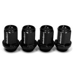 Ecrous WedsSport Noirs en Acier Forgé M12x1.25 (Pack de 4)