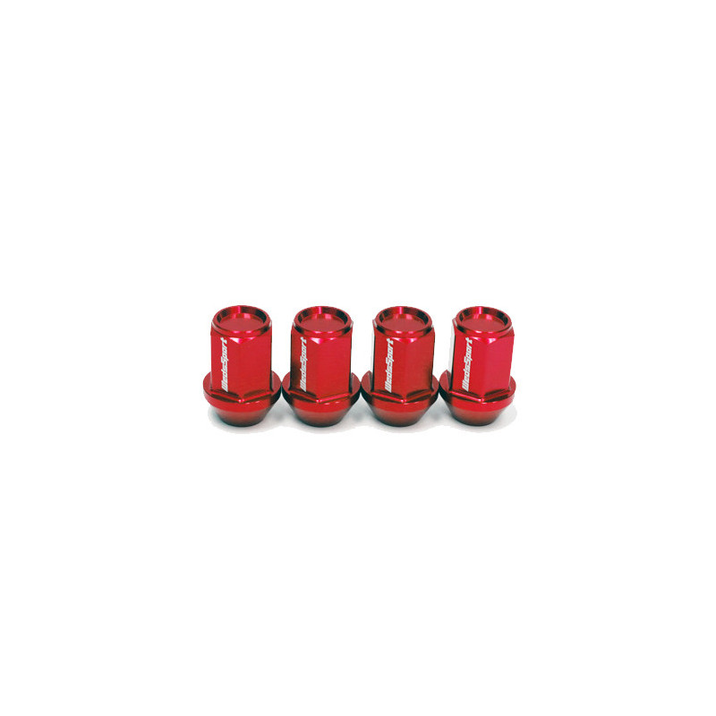 Ecrous WedsSport Rouges en Aluminium Forgé M12x1.5 (Pack de 4)