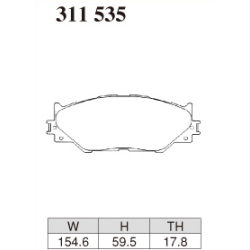 Plaquettes de frein Dixcel M Type Street Ultra Low Dust M-311535
