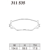 Plaquettes de frein avant Lexus IS250 is300h  220d Dixcel Z Type Street Sport Z-311535