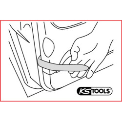 Jeu de 5 Leviers Plastique pour Baguettes & Revêtements KS Tools