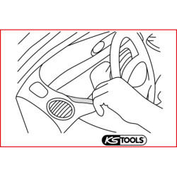 Jeu de 5 Leviers Plastique pour Baguettes & Revêtements KS Tools