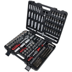 Coffret de Douilles & Accessoires 1 4pouces - 3 8pouces - 1 2pouces, 195 Pièces KS Tools