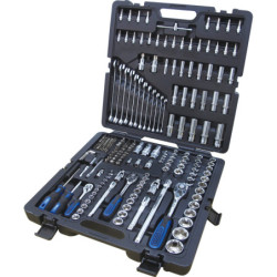 Coffret de Douilles Chromeplus 1 4pouces - 3 8pouces - 1 2pouces, 216 Pièces KS Tools