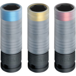 Jeu de Douilles à Chocs pour Jantes Aluminium Slim Power 1 2pouces KS Tools