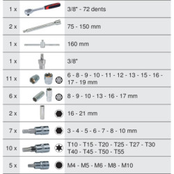 Module de Douilles & Accessoires Ultimate 3 8pouces