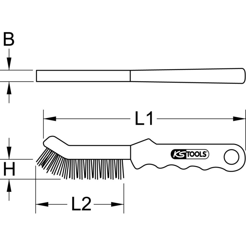 Brosse pour Étrier de Frein en Acier KS Tools