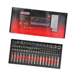 Module d'Embouts de Vissage & Douilles Torx, 88 Pièces KS Tools