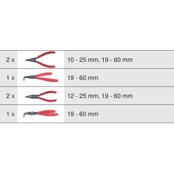 Module de 6 Pinces à Circlips KS Tools