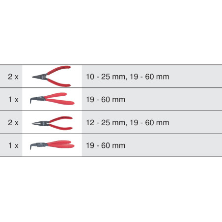 Module de 6 Pinces à Circlips KS Tools