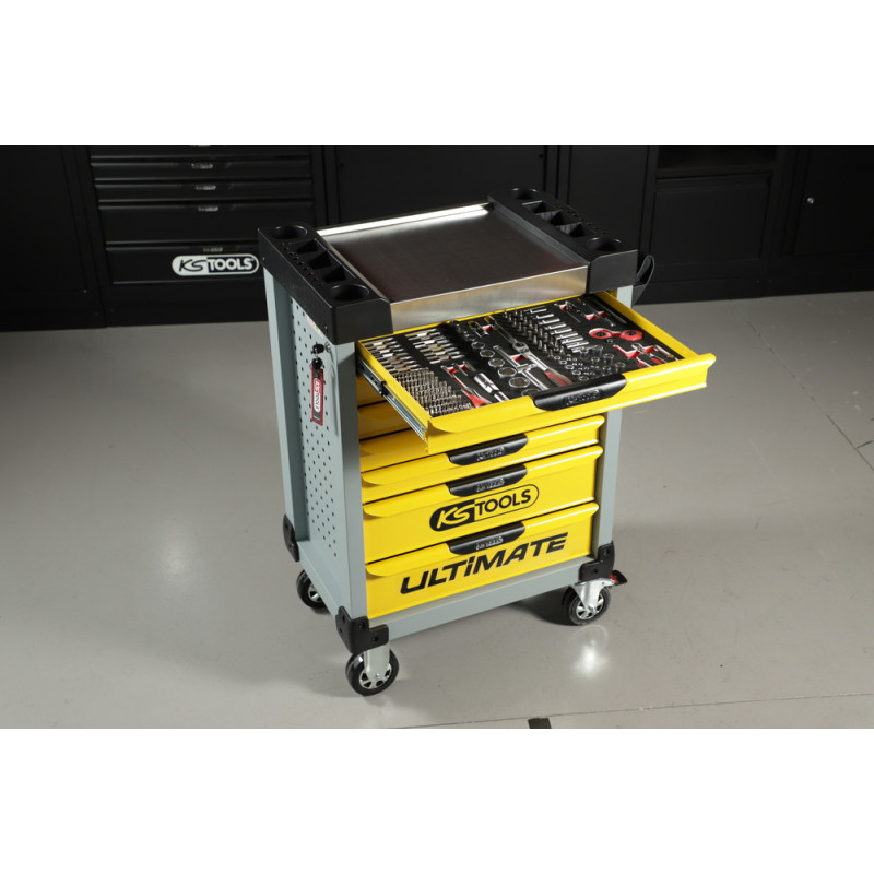 Servante d'Atelier Vide Ultimate Grise & Jaune
