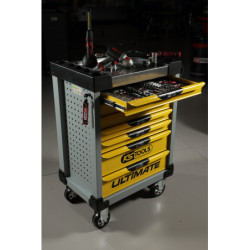 Servante d'Atelier Vide Ultimate Grise & Jaune, 7 Tiroirs KS Tools