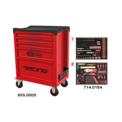 Servante Racing 5 Tiroirs Équipée de 184 Outils KS Tools