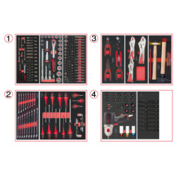 Servante Ultimate Grise & Noire 5 Tiroirs Équipée de 263 Outils KS Tools