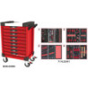 Servante Ultimate Rouge 9 Tiroirs Équipée de 241 Outils KS Tools