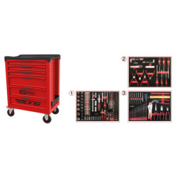 Servante Racing 6 Tiroirs Équipée de 264 Outils KS Tools
