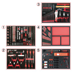 Servante Racing 6 Tiroirs Équipée de 303 Outils KS Tools