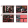 Servante Racing 6 Tiroirs Équipée de 303 Outils KS Tools