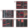 Servante Ultimate Rouge 5 Tiroirs Équipée de 384 Outils KS Tools