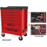 Servante Racing 7 Tiroirs Équipée de 184 Outils KS Tools