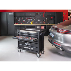 Servante Ultimate XL Noire 7 Tiroirs Équipée de 428 Outils KS Tools
