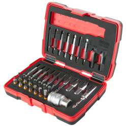 Coffret d'Embouts d'Extraction pour Vis Torx & 6 Pans, 34 Pièces KS Tools