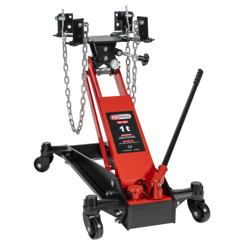 Cric de Fosse 1 Tonne pour Boîtes de Vitesses avec Support Réglable KS Tools