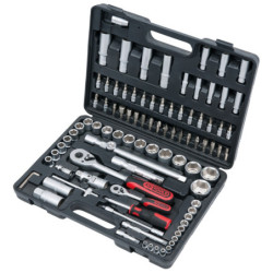 Coffret de Douilles & Accessoires F6 1 4pouces - 1 2pouces, 94 Pièces KS Tools