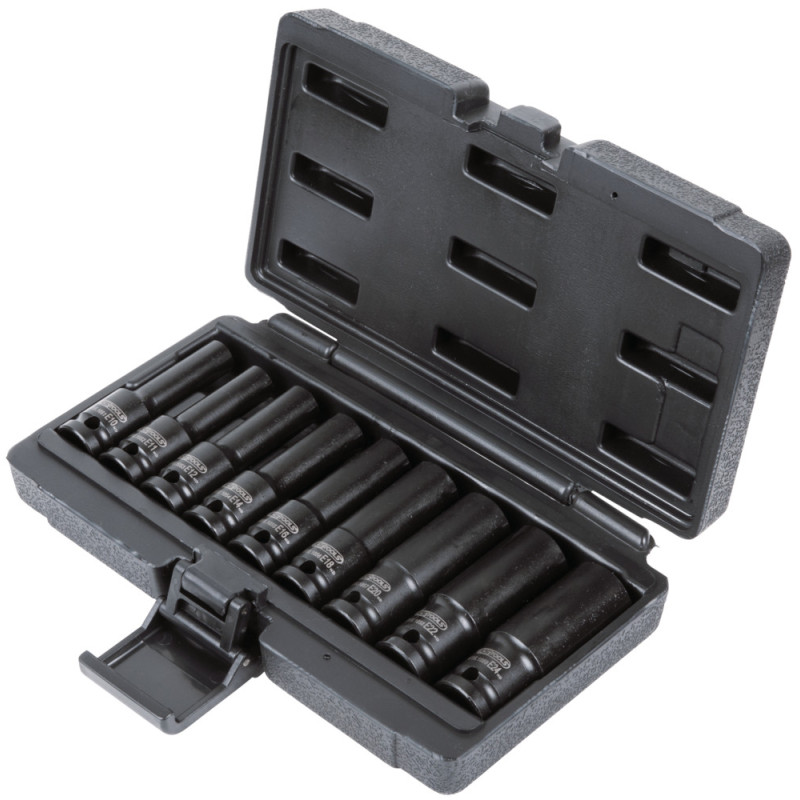 Coffret de 9 Douilles à Chocs Torx 1 2pouces