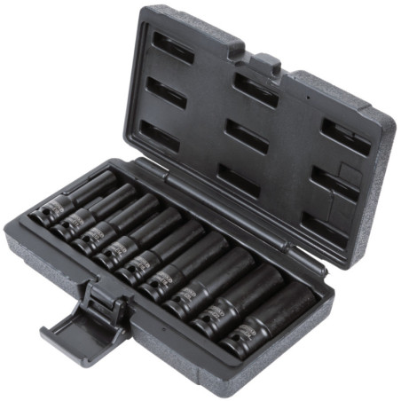 Coffret de 9 Douilles à Chocs Torx 1 2pouces