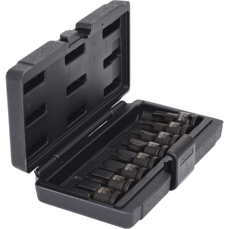 Jeu de 8 Douilles Tournevis à Chocs Courtes Torx 1 2pouces