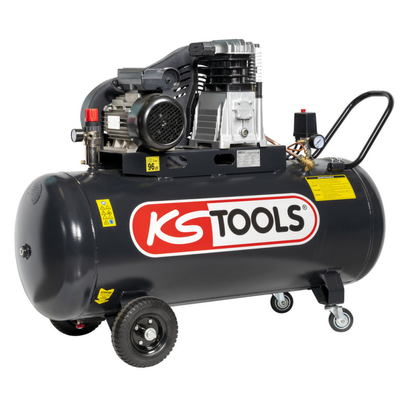 Compresseur sur Cuve 200L - 10 Bar - 3 Cv -220V Mono KS Tools
